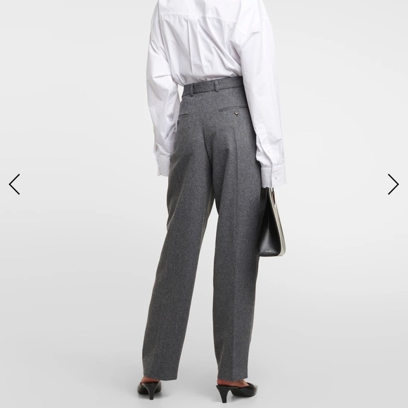 TOTEME Pleated wool-blend straight pants size 32 - Picture 8 of 15